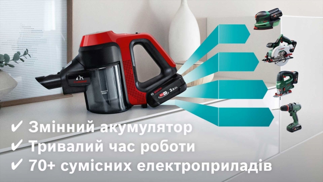 Акумуляторний пилосос Bosch BBS711ANM